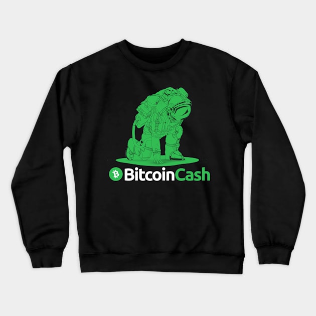 Bitcoin cash Crypto Bitcoincash BCH Token BHC Cryptocurrency coin Token Crewneck Sweatshirt by JayD World